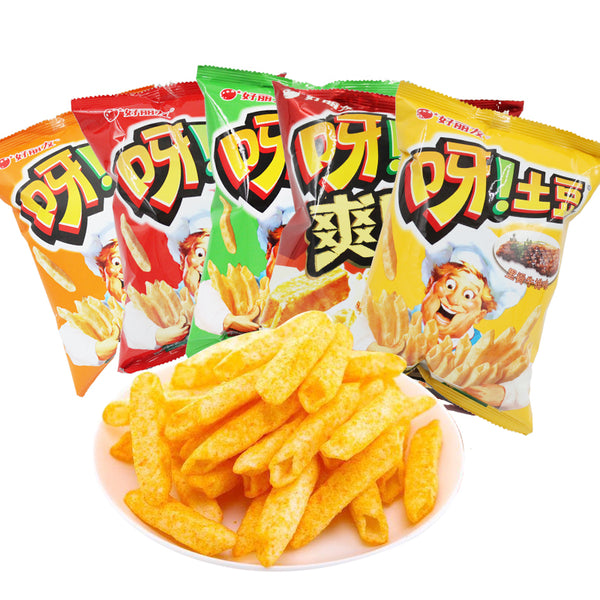 好麗友』呀!土豆3口味里脊牛排/滋香烤雞/番茄70g – 零食の屋